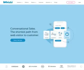 Whisbi.com(Whisbi Conversational Sales & Marketing Platform) Screenshot