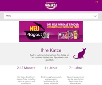 Whiskas.ch(Whiskas®) Screenshot