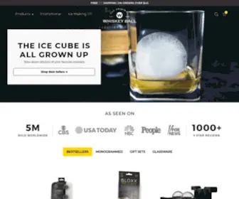 Whiskeyball.ca(The Original Whiskey Ball Sveres Clear Ice Sphere Ball Molds Maker Trays) Screenshot