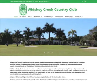 Whiskeycreekcc.com(Whiskey Creek Country Club) Screenshot