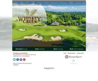 Whiskeycreekgolf.com(Whiskey Creek Golf Club) Screenshot