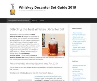 Whiskeydecanterguide.info(All you need to know about Whiskey Decanter Sets) Screenshot