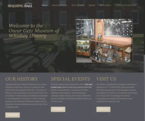 Whiskeymuseum.com(Historic Bardstown) Screenshot
