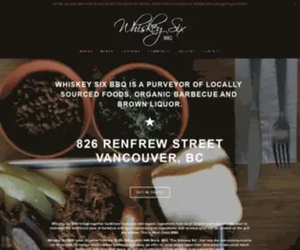 Whiskeysixbbq.com(Whiskey Six) Screenshot