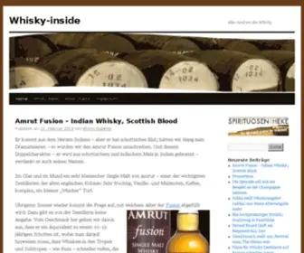 Whisky-Inside.com(Alles rund um den Whisky) Screenshot