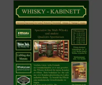 Whisky-Kabinett.de(Whisky-Kabinett Berlin) Screenshot