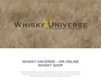 Whisky-Universe.ch(Whisky Universe : Whisky online bestellen und günstig kaufen) Screenshot