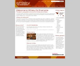 Whiskyforeveryone.com(Guide to the world of whisky and whiskey) Screenshot
