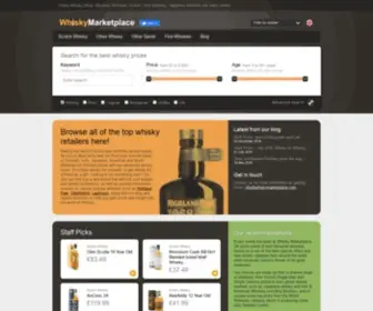 Whiskymarketplace.co.uk(Buy Whisky Online) Screenshot