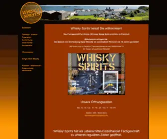 Whiskyspirits.de(Whisky Spirits) Screenshot