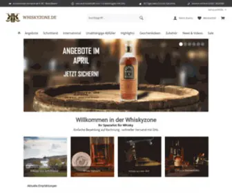 Whiskyzone.de(Whisky online kaufen) Screenshot