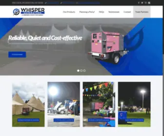 Whispergenerators.com(Generator Hire High Wycombe) Screenshot