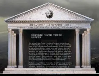 Whisperingfortheworkingwounded.org(The Boss Whispering Institute) Screenshot