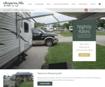 Whisperinghillsrv.com(Whispering Hills RV Camping Park) Screenshot