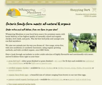 Whisperingmeadows.ca(Whispering Meadows) Screenshot