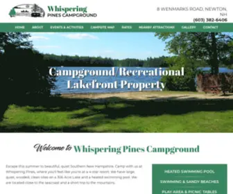 Whisperingpinescamp.com(Whispering Pines Campground) Screenshot