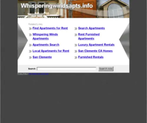 Whisperingwindsapts.info(The Leading Whispering Wind Apartment Site on the Net) Screenshot