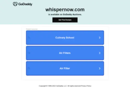 Whispernow.com(Whisper Now) Screenshot