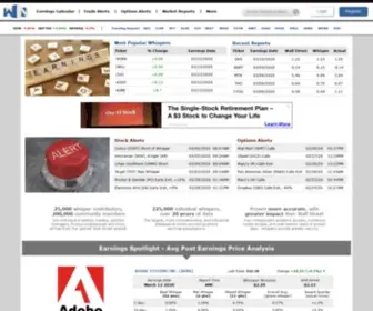 Whispernumber.com(Crowd-sourced earnings) Screenshot