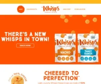 Whisps.com(Delicious & Healthy Cheese Snacks) Screenshot