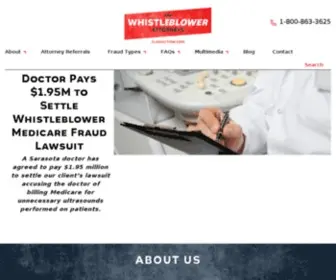 Whistleblowerattorneys.com(The Whistleblower Attorneys) Screenshot