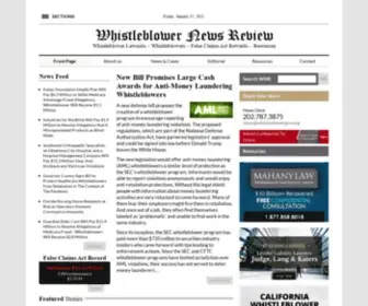 Whistleblowergov.org(Whistleblower News Review) Screenshot