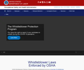 Whistleblowers.gov(The Whistleblower Protection Programs) Screenshot