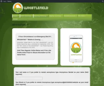 Whistlefield.website(Mobile Whistle) Screenshot