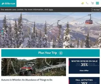 Whistler.com(Official Destination Website) Screenshot