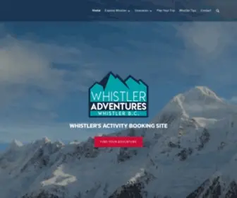 Whistleradventures.ca(The best things to do in Whistler) Screenshot