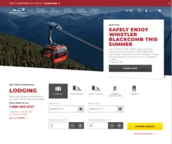 Whistlerblackcomb.com(BC Canada Skiing & Snowboarding) Screenshot