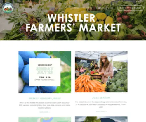 Whistlerfarmersmarket.org(Whistler Farmers' Market) Screenshot