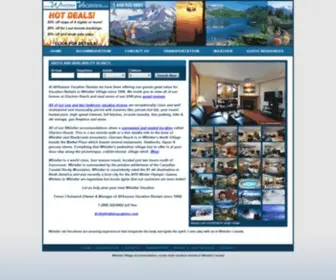 Whistlervacations.com(Just another WordPress site) Screenshot