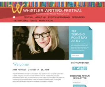 Whistlerwritersfest.com(WHISTLER WRITERS FESTIVAL) Screenshot