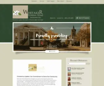 Whitakerfuneralhome.com(Whitaker) Screenshot