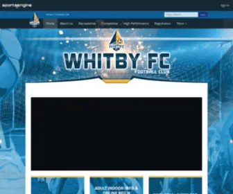 Whitbysoccer.com(Whitby FC (Football Club) Example) Screenshot