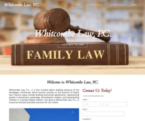 Whitcombelaw.com(Whitcombe Law) Screenshot