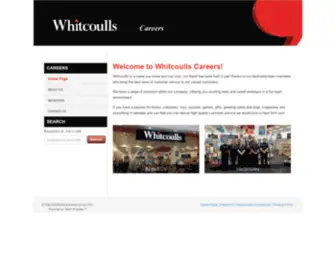 Whitcoullscareers.co.nz(Whitcoulls) Screenshot