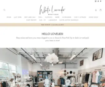 White-Lavender.com(White Lavender Boutique) Screenshot