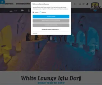 White-Lounge.at(Das Iglu Dorf White Lounge am Ahorn in Mayrhofen) Screenshot