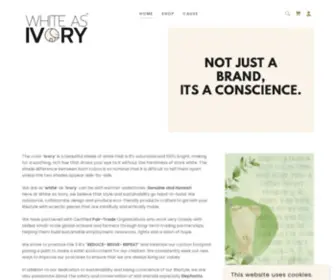 Whiteasivory.com(Sustainable Eco) Screenshot