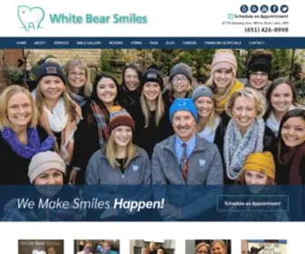 Whitebearsmiles.com(Dentist in White Bear Lake MN) Screenshot