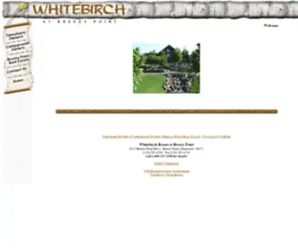 Whitebirchresort.com(Whitebirch at Breezy Point) Screenshot