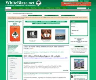 Whiteblaze.net(Appalachian Trail Information and Hiking Articles) Screenshot