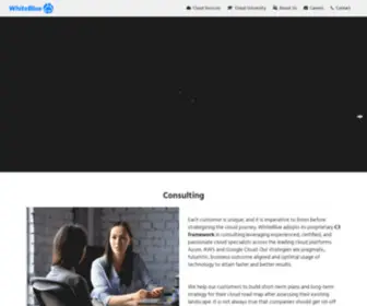 Whiteblue.in(WhiteBlue : An Exclusive Cloud Services Company) Screenshot