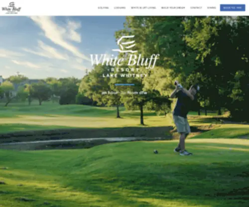 Whitebluffresort.com(Texas Resort) Screenshot