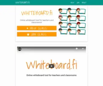Whiteboard.fi(Free online whiteboard for teachers and classrooms) Screenshot