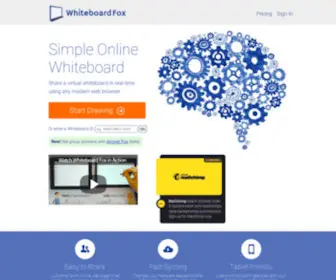Whiteboardfox.com(Simple online whiteboard) Screenshot