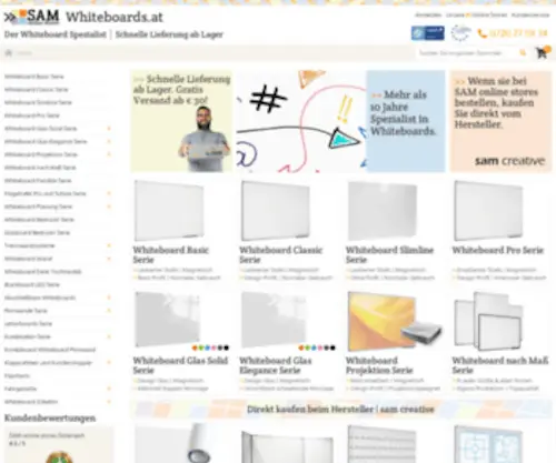 Whiteboards.at(Der Whiteboard Spezialist) Screenshot