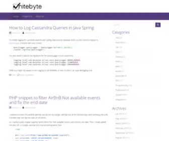 Whitebyte.info(Blog on IT Topics by Ahmet Yueksektepe and Nick Russler) Screenshot